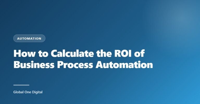 How to Calculate the ROI of Business Process Automation