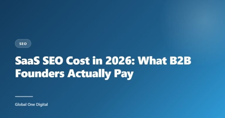 SaaS SEO Cost in 2026: What B2B Founders Actually Pay